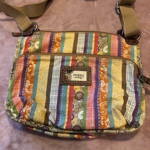 Boho hippie Fossil purse